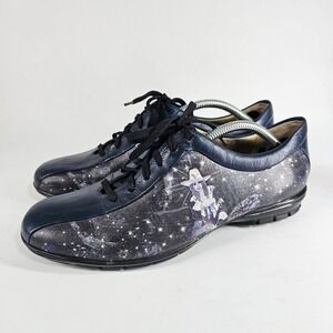 Icon Shoes Midnite Cowgirl Womens 8.5 Deb Trotter Wearable Art Leather Sneaker